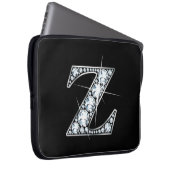 Z-Imitate-"Diamond"-Monogramm Laptopschutzhülle (Vorne Rechts)