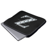 Z-Imitate-"Diamond"-Monogramm Laptopschutzhülle (Vorne Knopf)