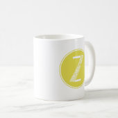 Z Initial floral Monogramm Kaffeetasse (VorderseiteRechts)