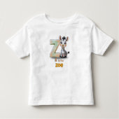 Z is for Zoe - Personalized Toddler T-Shirt (Vorderseite)