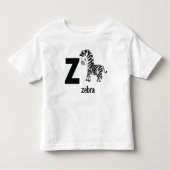 Z ist für Zebra: Adorable Alphabet Kleinkind T-shirt (Vorderseite)