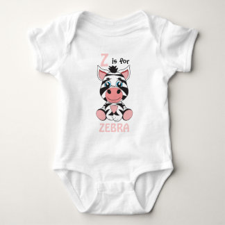 "Z ist für ZEBRA" Kinders-Shirt Baby Strampler