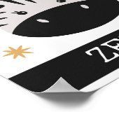 Z ist für Zebra, Kinderzimmer, Schlafzimmer, Kinde Poster (Ecke)