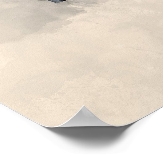 Z ist für Zebra Poster (Ecke)