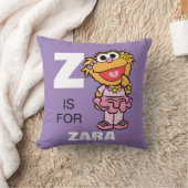 Z ist für Zoe | Name hinzufügen Kissen (Decke)