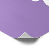 Z ist für Zoe | Name hinzufügen Poster (Ecke)