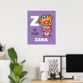Z ist für Zoe | Name hinzufügen Poster (Heimbüro)