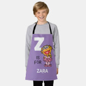 Z ist für Zoe | Name hinzufügen Schürze (Getragen)