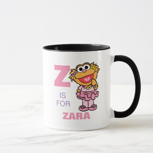 Z ist für Zoe | Name hinzufügen Tasse (Rechts)