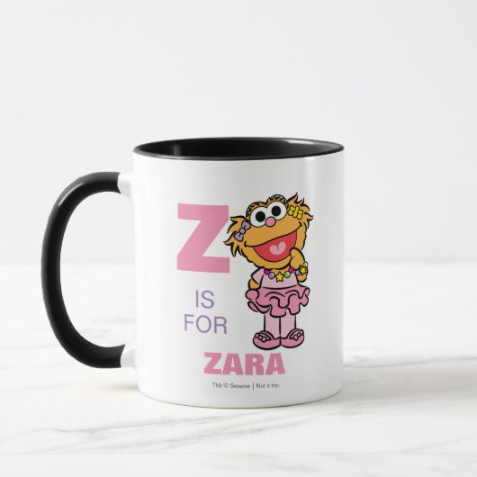 Z ist für Zoe | Name hinzufügen Tasse (Links)