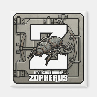 Z ist für Zopherus (Panzerkäfer) – GTA-Stil-ABC Magnet