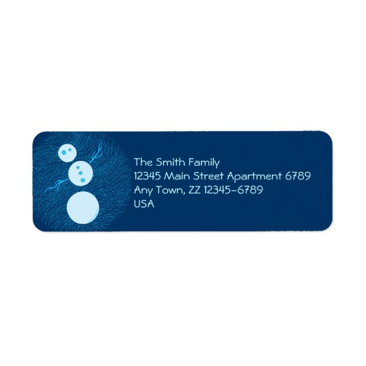 Z lächelt! Alberner Snowman Art Holiday Weihnachte (Vorne)