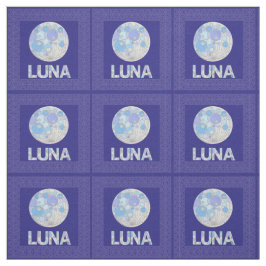 Z Luna der Vollmondblauer und lila RaumGeek Stoff
