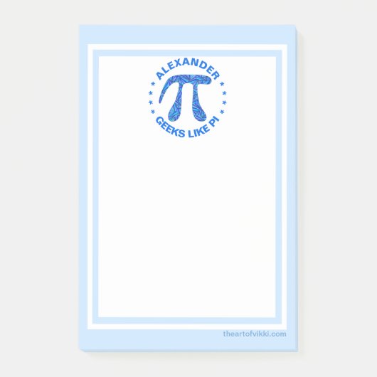 Z-mag blauer PU-Symbol-Mathe-Aussenseiter PU Post-it Klebezettel (Vorderseite)