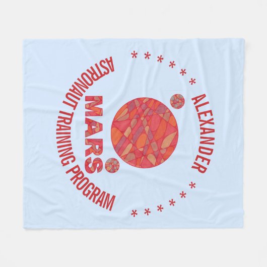 Z-Mars der rote Fleecedecke (Vorderseite (Horizontal))