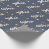 Z Monogram Floral Wrapping Paper Geschenkpapier (Ecke)