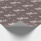 Z Monogram Floral Wrapping Paper Geschenkpapier (Ecke)