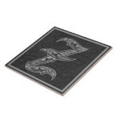 Z Monogram "Royal Gray Stone" Keramik Tile Fliese (Seite)