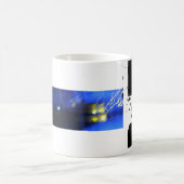 Z Monogram Typografische Grunge Coole Tasse (Mittel)