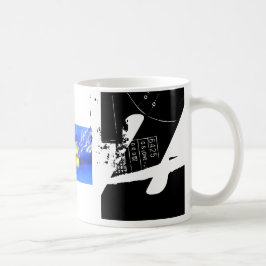 Z Monogram Typografische Grunge Coole Tasse