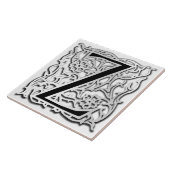 Z Monogramm Keramik "Silver Besque" Fliese (Seite)