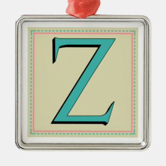 Z MONOGRAMM SCHREIBEN ORNAMENT AUS METALL