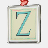 Z MONOGRAMM SCHREIBEN ORNAMENT AUS METALL (Links)