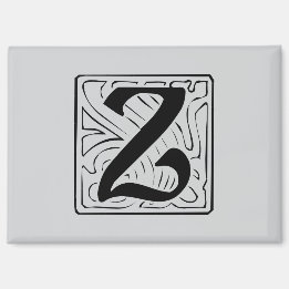 Z Monogramm schwarz Magnet