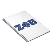 Z Phi B Bandana Letters Notizblock (Rechte Seite)