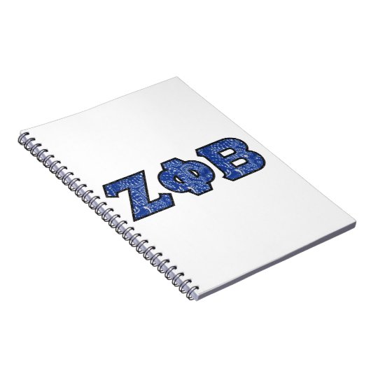 Z Phi B Bandana Letters Notizblock (Rechte Seite)