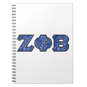 Z Phi B Bandana Letters Notizblock (Vorderseite)