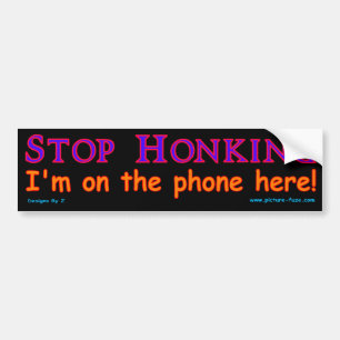 z stoppen Honking Autoaufkleber