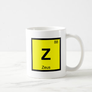 Z - Zeus Gott Chemie Periodensystem Symbol Kaffeetasse