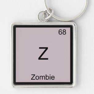 Z - Zombie Funny Chemistry Element Symbol T - Shir Schlüsselanhänger
