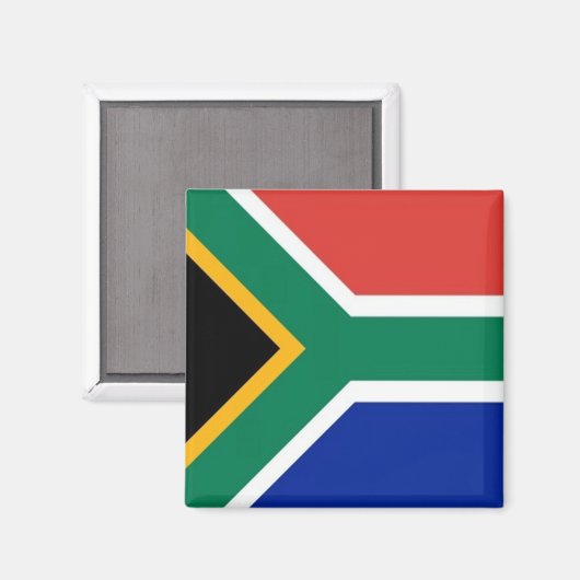 ZA001 SÜDAFRIKA, Flagge, Afrika, Kühlschrank Magnet (Vorderseite/Rückseite)