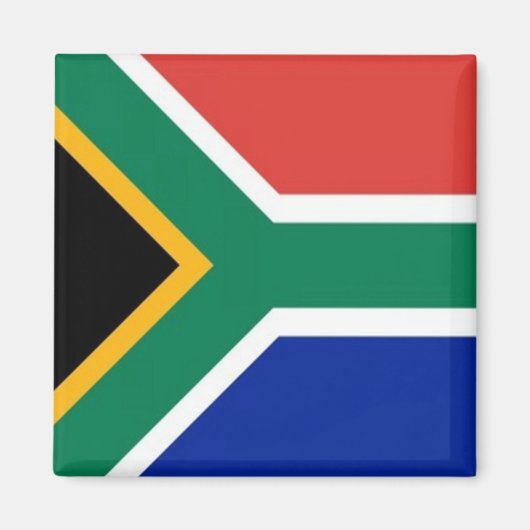 ZA001 SÜDAFRIKA, Flagge, Afrika, Kühlschrank Magnet (Vorne)