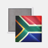 ZA002 SÜDAFRIKA, Wellenflagge, Afrika, Kühlschrank Magnet (Vorderseite/Rückseite)