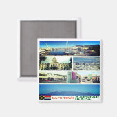 ZA007 CAPE TOWN, MOSAIC, Südafrika, Kühlschrank Magnet (Vorderseite/Rückseite)