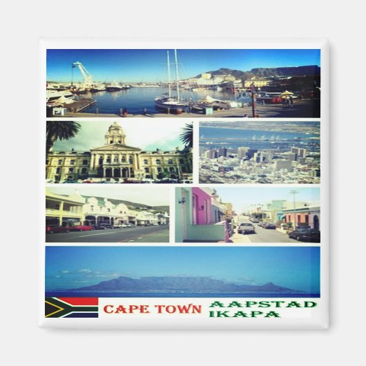 ZA007 CAPE TOWN, MOSAIC, Südafrika, Kühlschrank Magnet (Vorne)