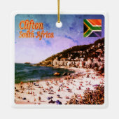 ZA009 CLIFTON, Panorama, Südafrika, Keramikornament (Rückseite)