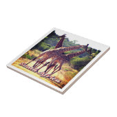 ZA011 SÜDAFRIKA, Giraffen, Fliese (Seite)