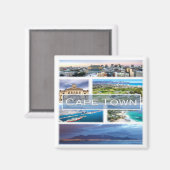 ZA032 CAPE TOWN, Mosaik, Südafrika, Kühlschrank Magnet (Vorderseite/Rückseite)