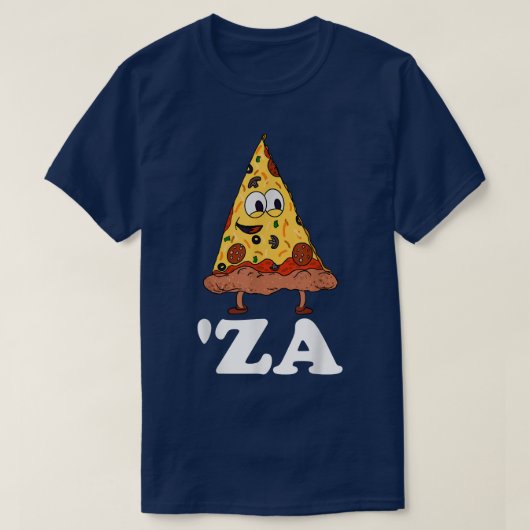 Za Pizza Slang za Funny Slice Pizza Abbreviati T-Shirt (Design vorne)