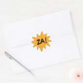 ZA! RUNDER AUFKLEBER (Umschlag)