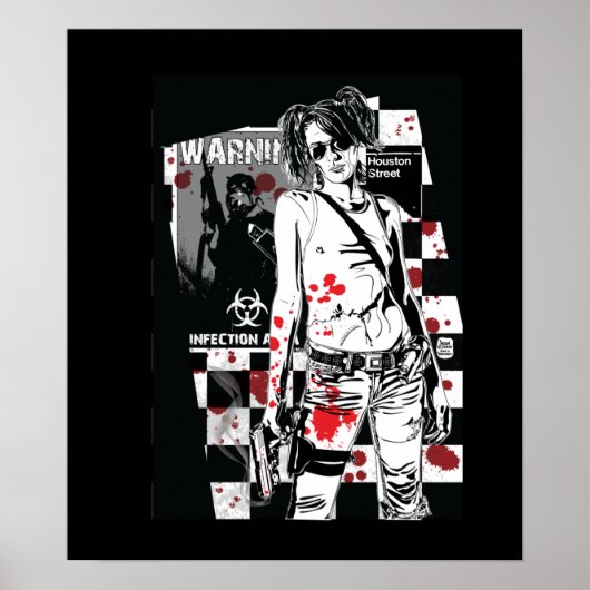 ZA Shelly: Zombie Hunter Print Poster (Vorne)