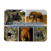 ZA * SÜDAFRIKA - DER GROSSE 5 IN KRUGER N.P. MAGNET (Horizontal)