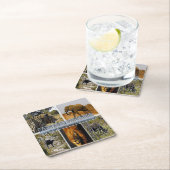 ZA * SÜDAFRIKA - DER GROSSE 5 IN KRUGER N.P. RECHTECKIGER PAPPUNTERSETZER (Vor Ort)