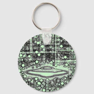 Zaade 12 fliegende Untertasse Schlüsselanhänger