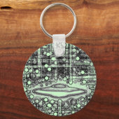 Zaade 12 Flying Saucer Schlüsselanhänger (Vorderseite)