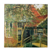 Zaandam, wenig Brücke durch Claude Monet Fliese (Vorderseite)